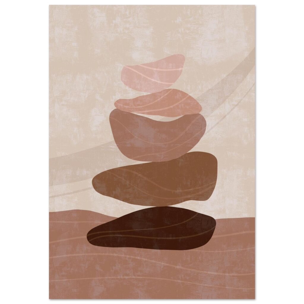 Boho – Stone balance poster
