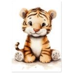 Schattige baby tijger poster
