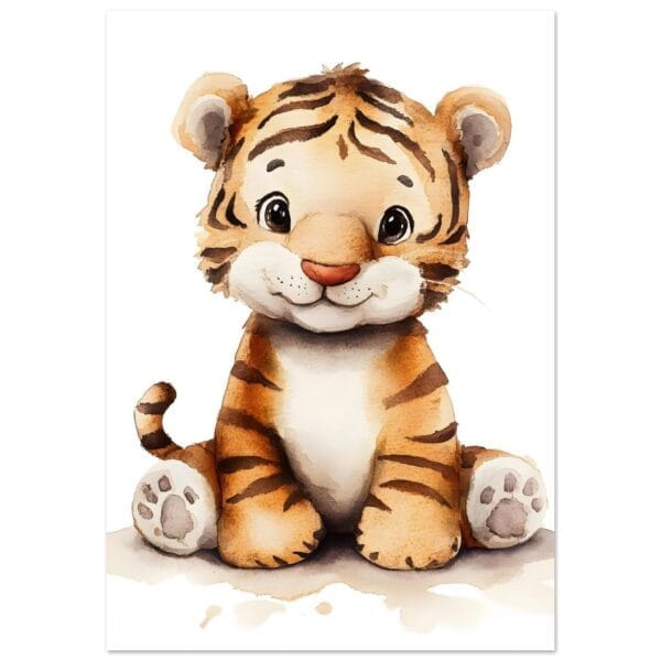 Schattige baby tijger poster