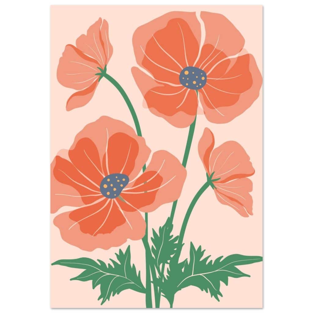 Boho – Field flowers poster