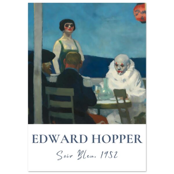 Edward Hopper - Soir bleu poster