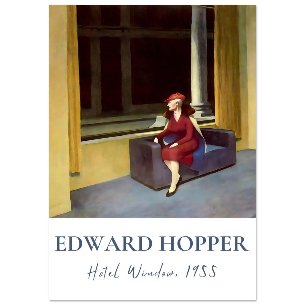 Edward Hopper - Hotel window poster