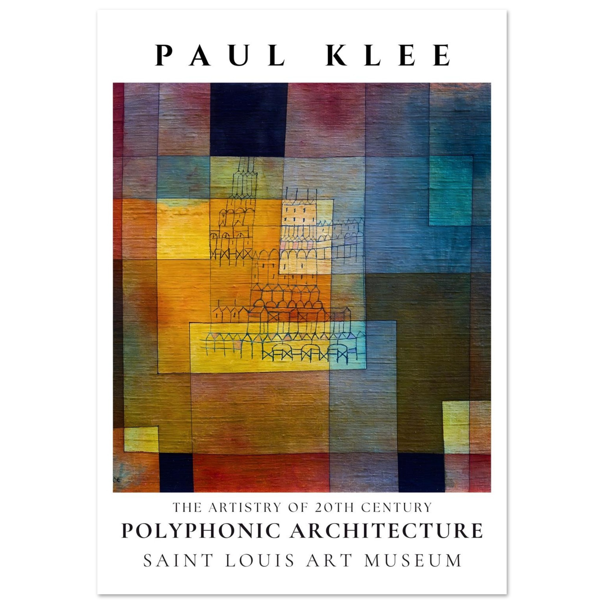 Paul Klee - Polyphonic architecture poster