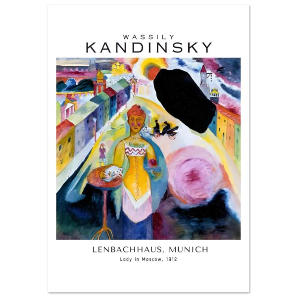 Wassily Kandinsky - Lady in Moscow poster