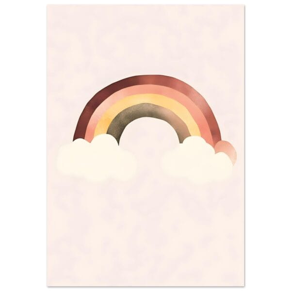 Warme regenboog poster