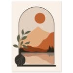 Boho – Arched landscape poster