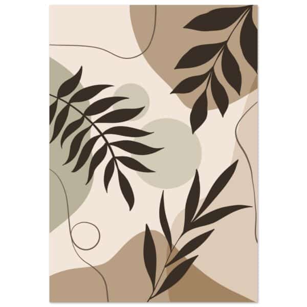 Boho – Shaped leaves poster