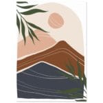 Boho – Mountain sun poster