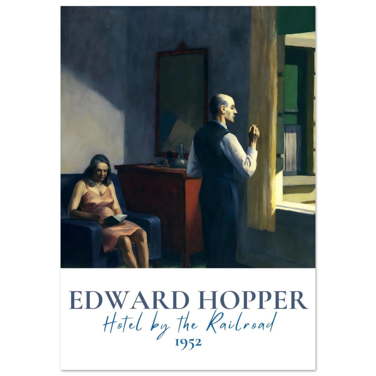 Edward Hopper - Hotel by the railroad poster