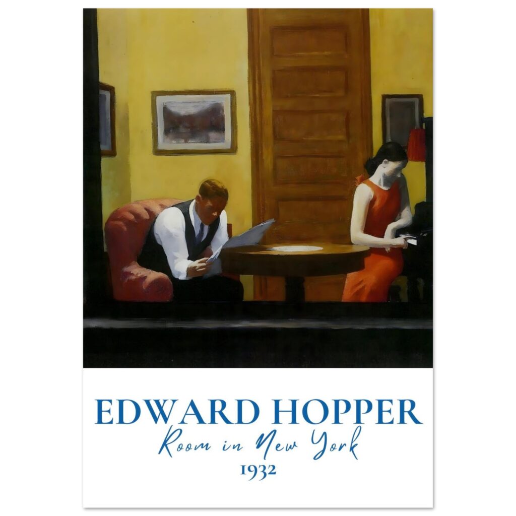 Edward Hopper - Room in New York poster