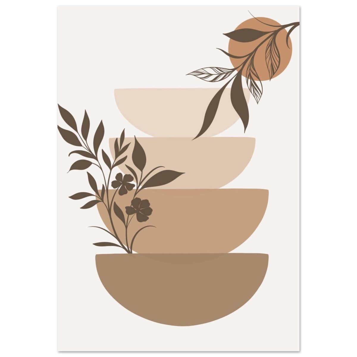 Boho – Botanical stack poster