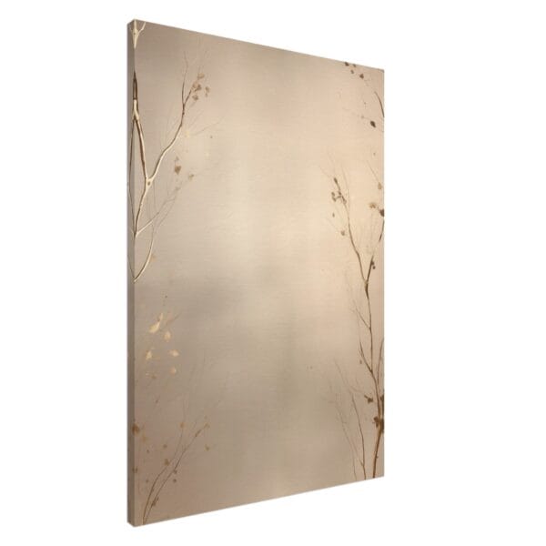 Abstract – Golden leafs canvas