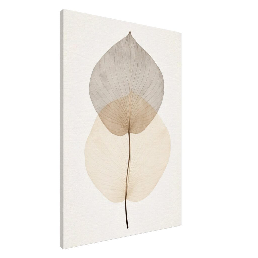 Japandi - Leaf canvas