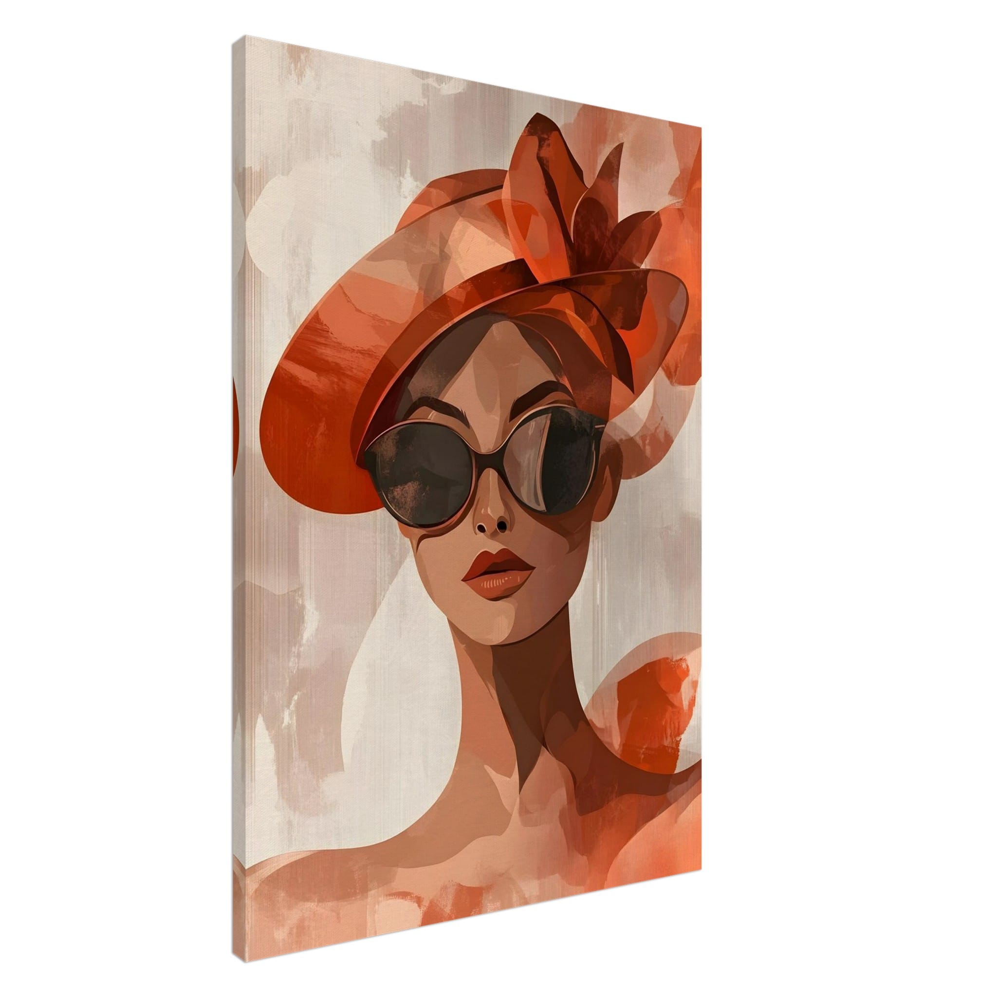Timeless fashion portrait canvas