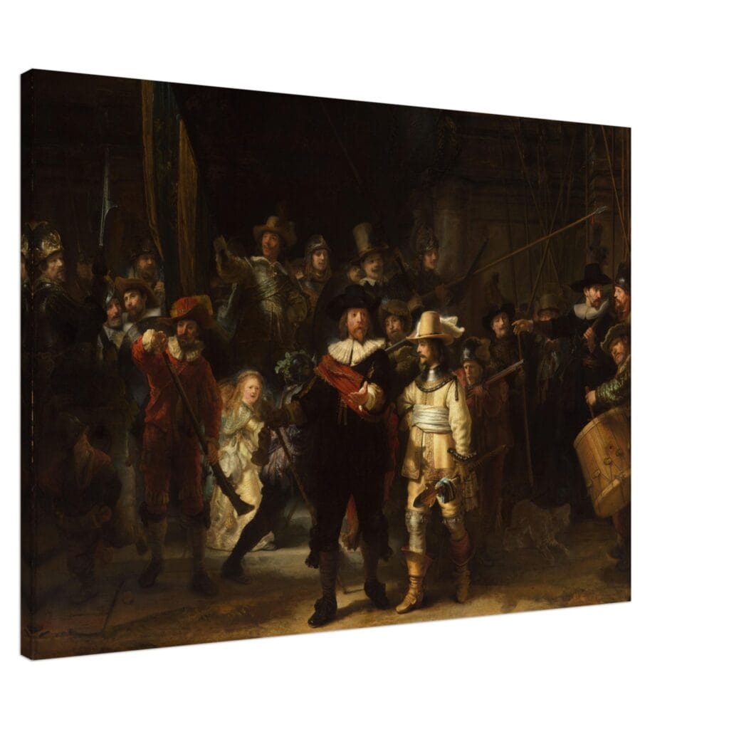 Rembrandt van Rijn - De nachtwacht canvas