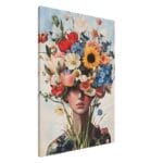 Colourful portrait canvas