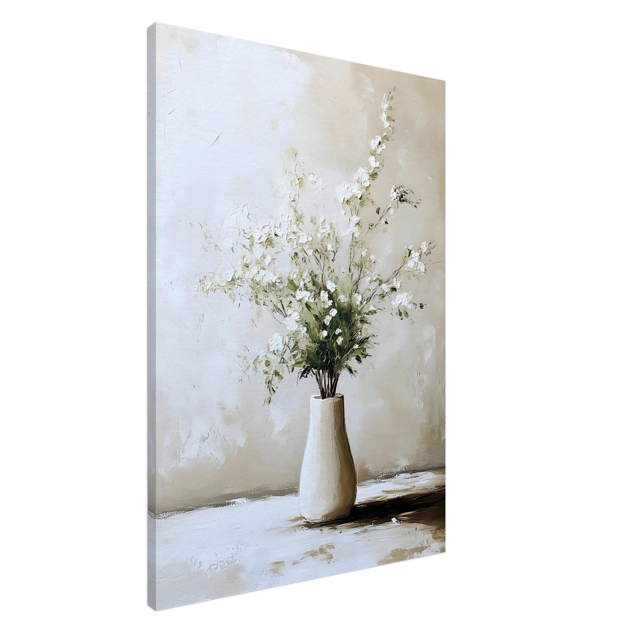 Artistic flowers in a vase canvas
