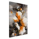 Abstract floral expression canvas